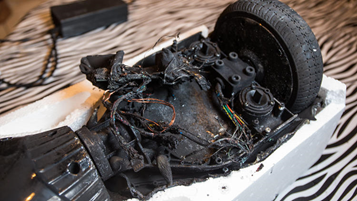 damaged hover board damaged hover board